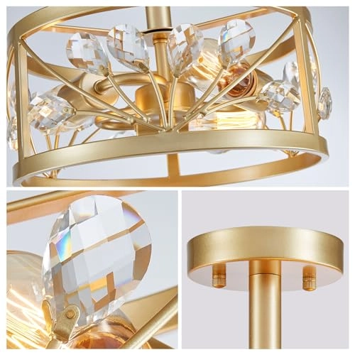 Crystal Leaf Chandelier