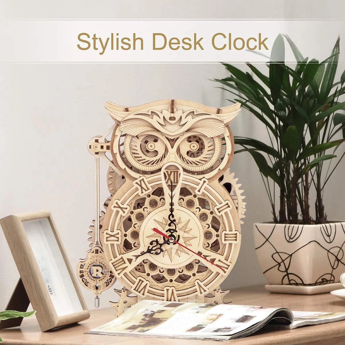 Owl Clock 3D Wooden Puzzle - 161 pcs