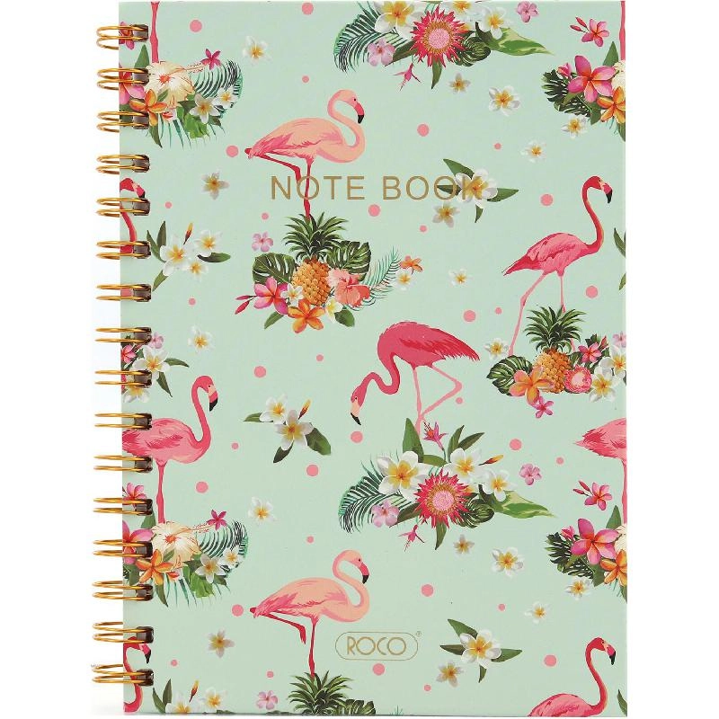 Notebook 19 X 26 cm Spiral - Grid 100 Sheets
