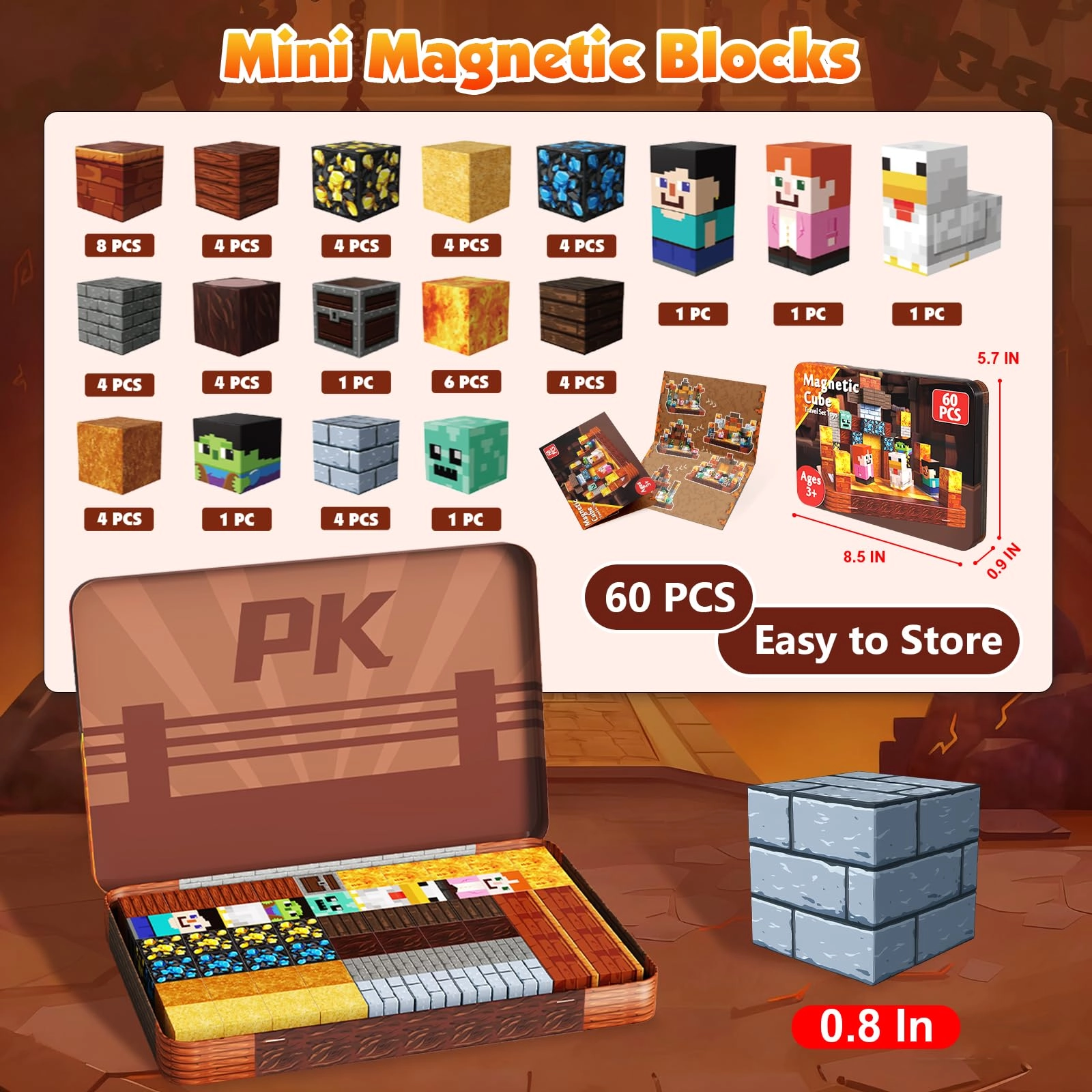 Magnetic Blocks - 60pcs