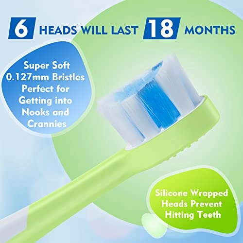 Kids Electric Toothbrushes - Sonic Rechargeable Smart Timer
