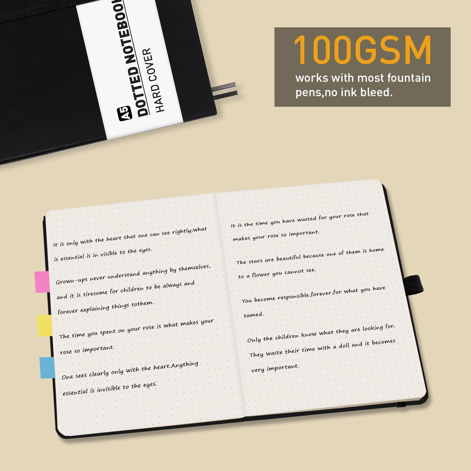 Notebook A5 Hardcover - Dotted 192 Pages
