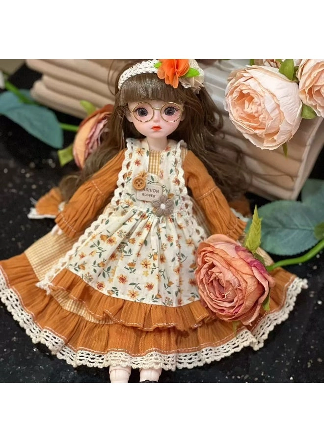 BJD Ball Jointed Blythe Smart Doll - 1/6 30CM + Hairpin + Glasses + Shoes