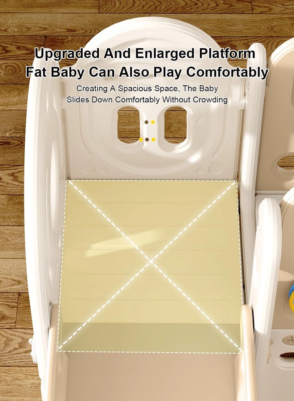 Kids Playhouse With Slide - Indoor and Outdoor Use Durable Construction