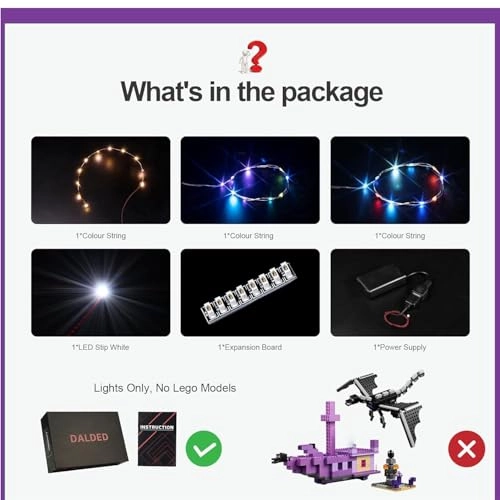 Light Kit for LEGO The Ender Dragon and End Ship 21264