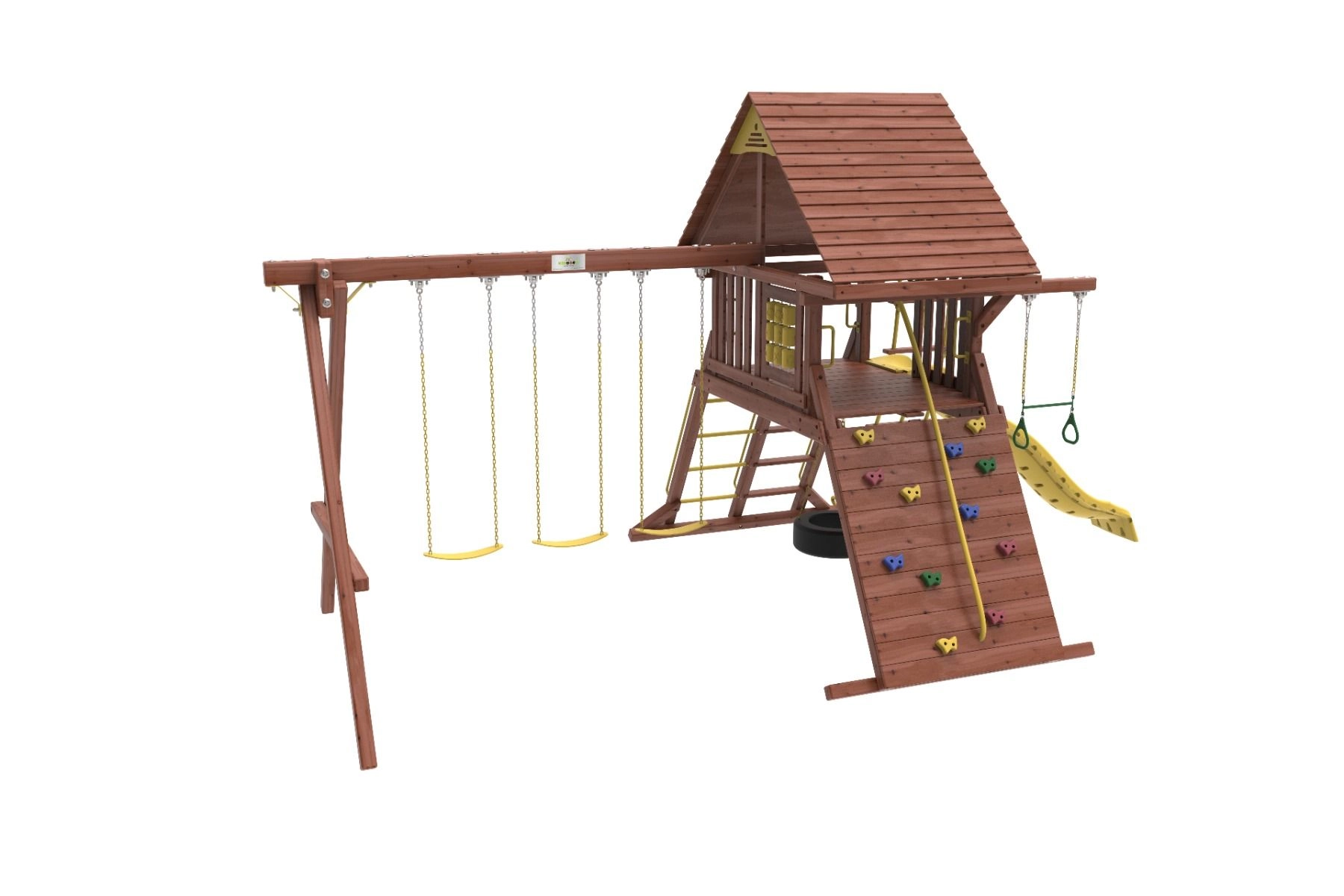 Discovery Den - 3 swings Wave slide
