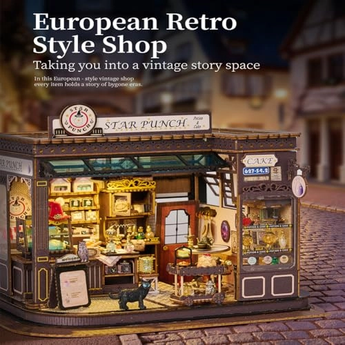 Miniature Wooden Dollhouse Furniture Kit - Creative Room 1:24