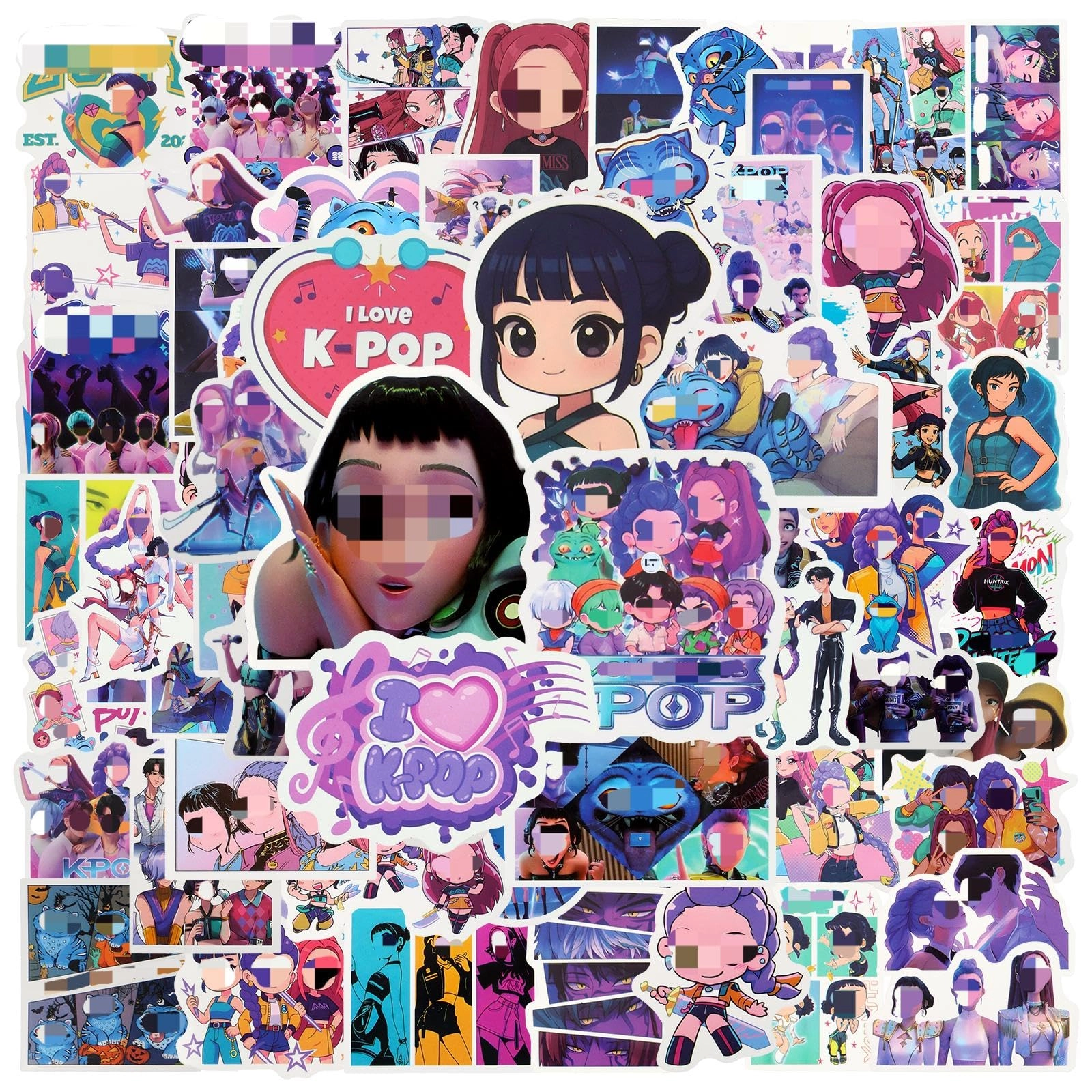 Demon Stickers - 110PCS