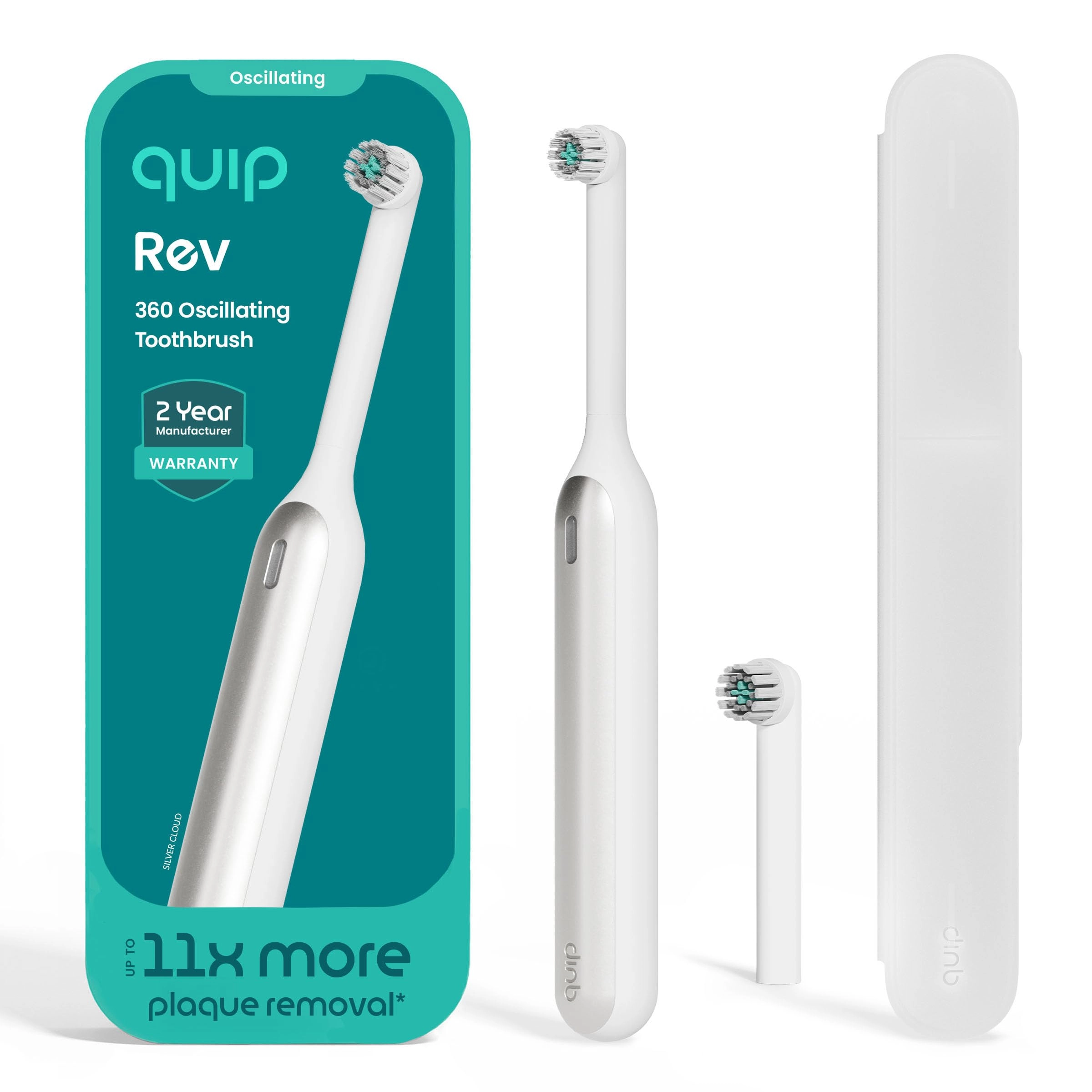 quip Rev 360 - Oscillating Rechargeable 30-Day Battery