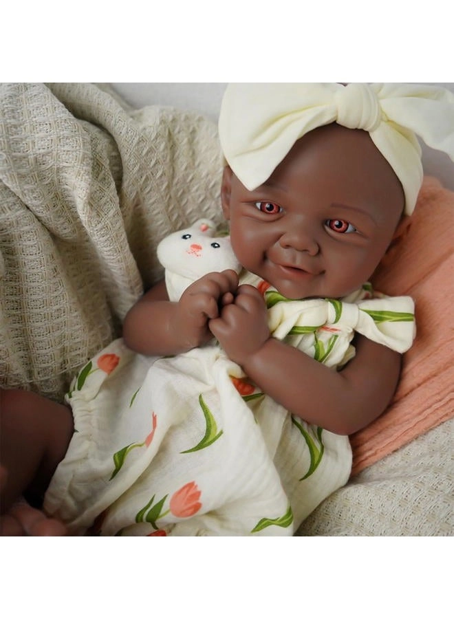 Reborn Baby Doll - 16.5 inch Silicone Girl Sleeping