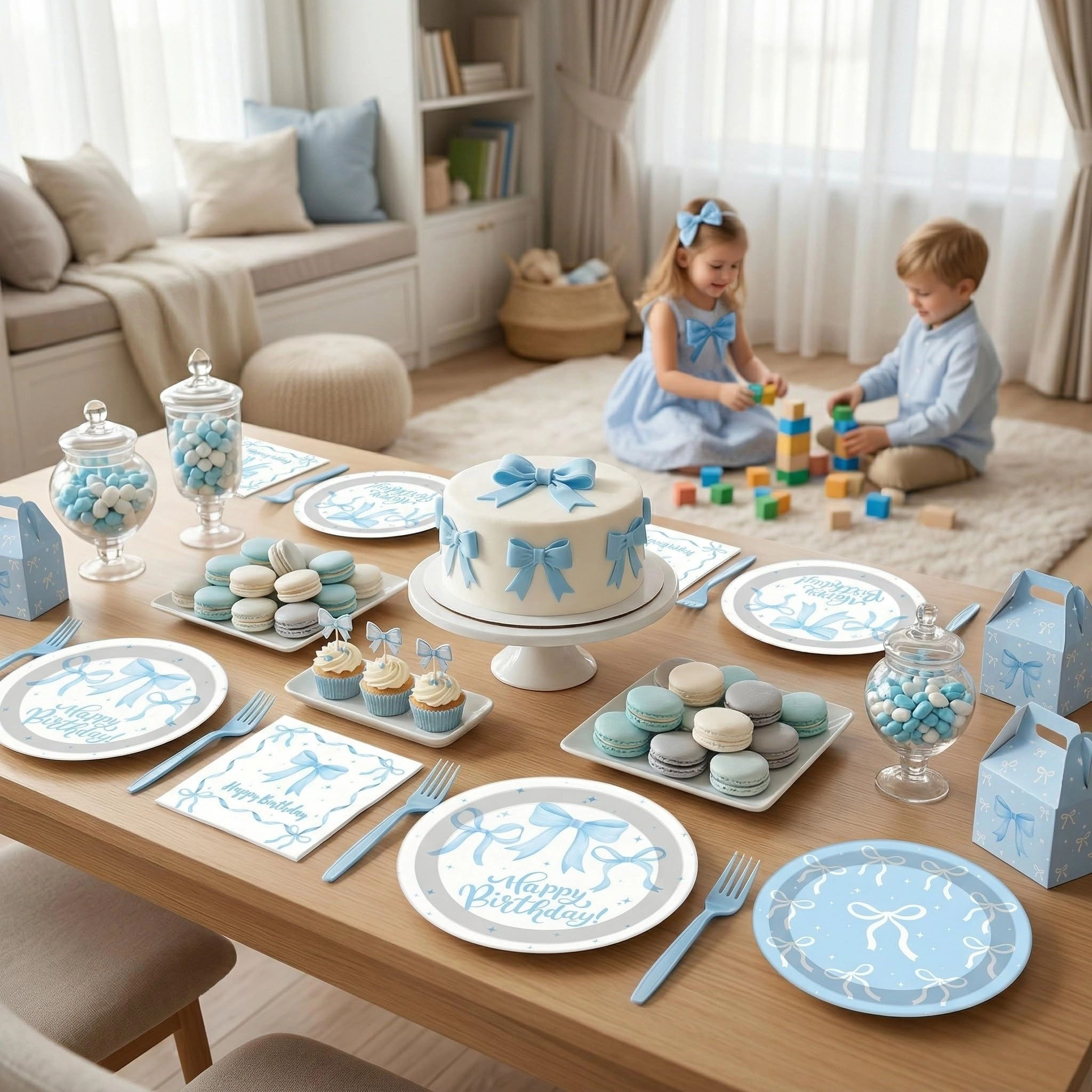 Happy Birthday Party Decorations Tableware Set - 96 Pcs
