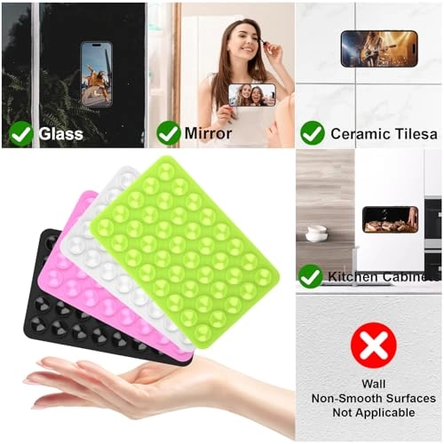Double Sided Silicone Cup Phone Case Mount