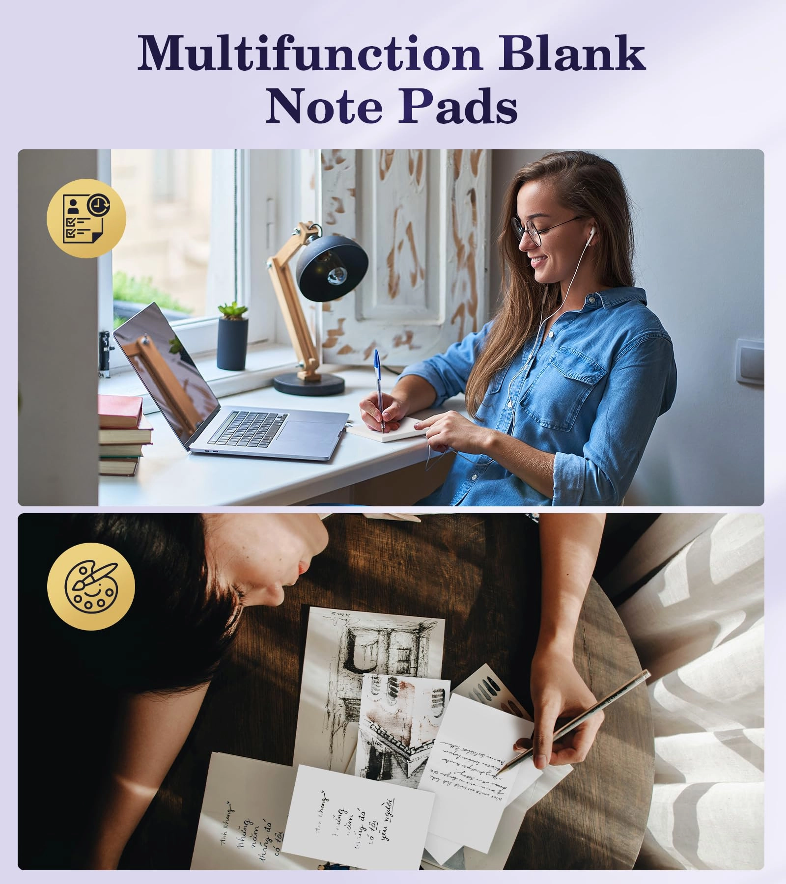 A7 Pocket Notepad - Blank 50 Sheets