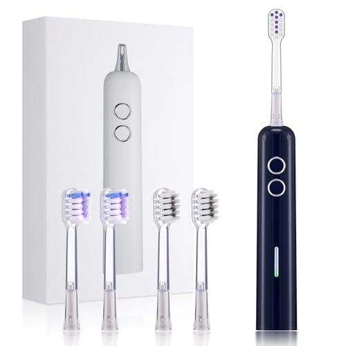 Sweeping Vibrating Electric Toothbrush - 4 Brush Heads 60 Days 3 Modes