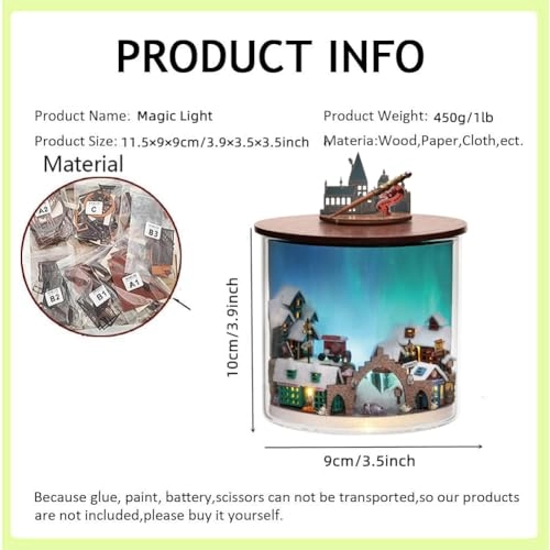 Miniature Dollhouse Kit - Dark magic mixed with gothic 1：24