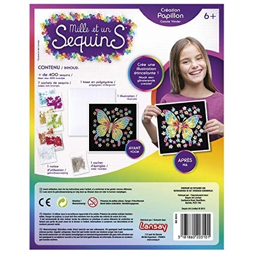 Mille et un sequins - butterfly or white tiger 1 piece(s)