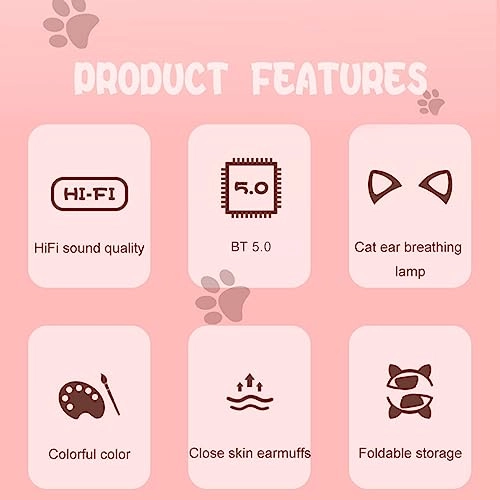 Cute Cartoon BT5.3 Headphones Wireless Headset