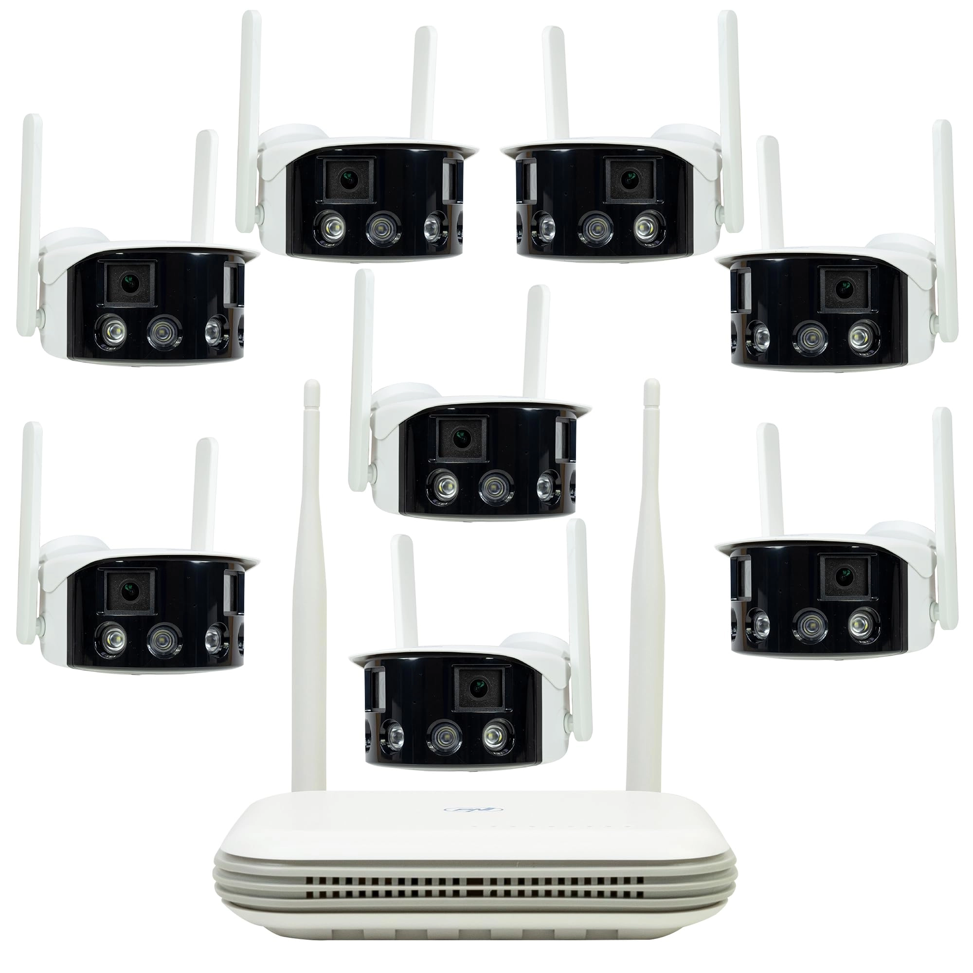 ONLINESHOP SRL WiFi800 NVR - 8 channels 1 TB + IP590 - 2MP 8 Cameras