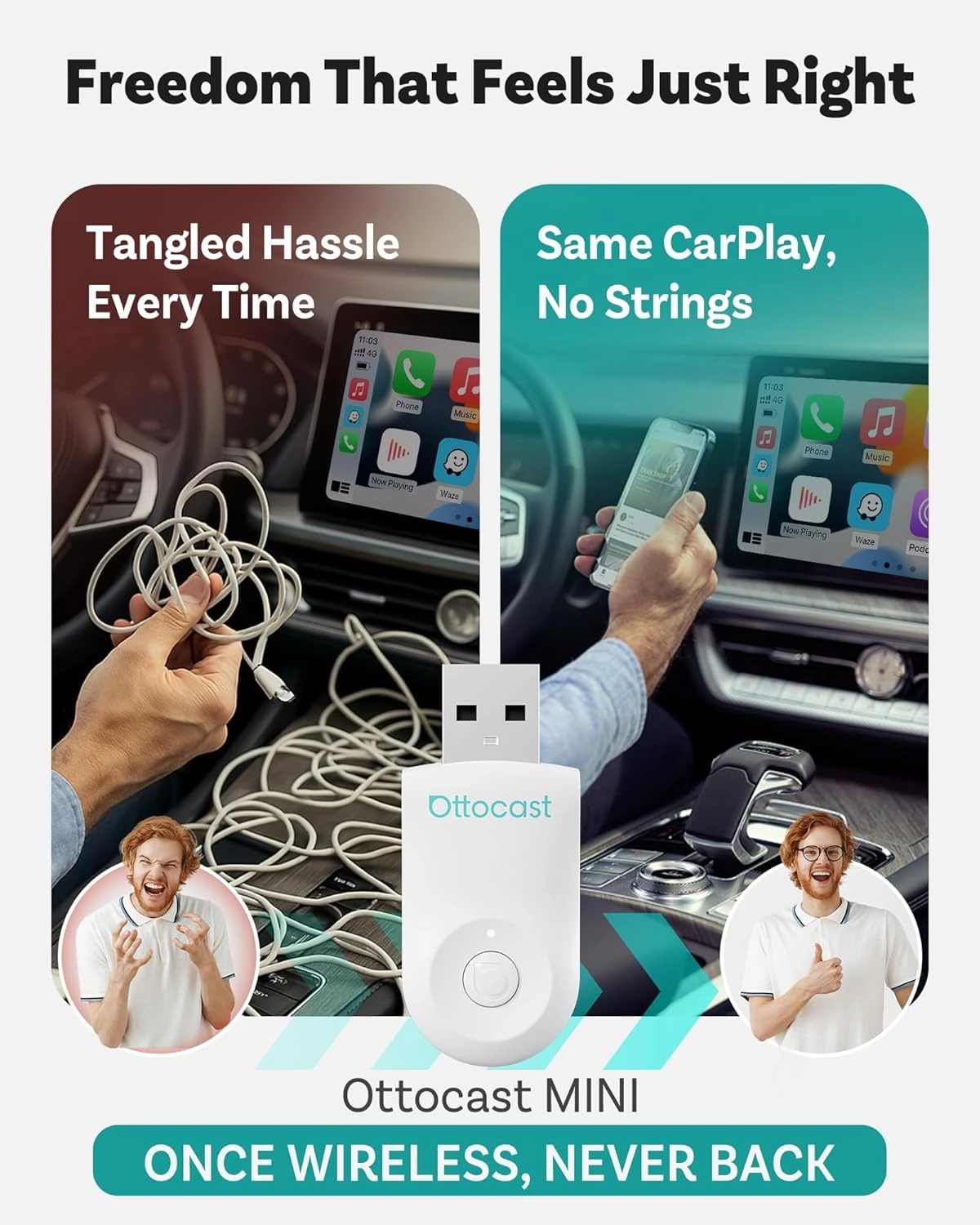 Mini 2025 - Wireless CarPlay Android Auto USB