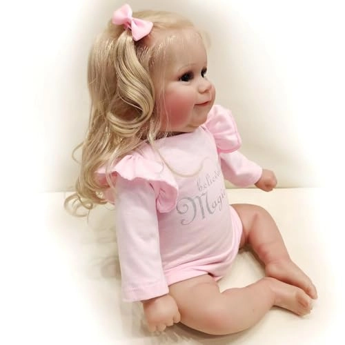 TERABITHIA Reborn Doll - 20 Inch Vinyl Blonde Hair Ages 3+