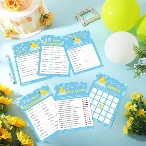 Rubber Duck Baby Shower Games - 302 Pcs 6 - 15 years English