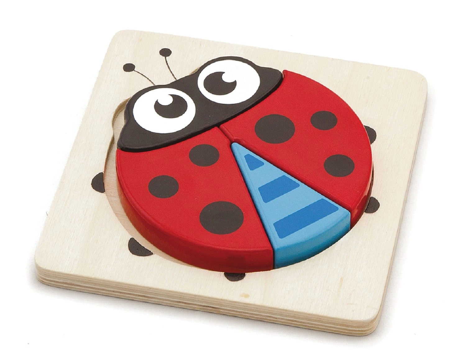 VIGA Handy Block Puzzle - Ladybird - 3 +