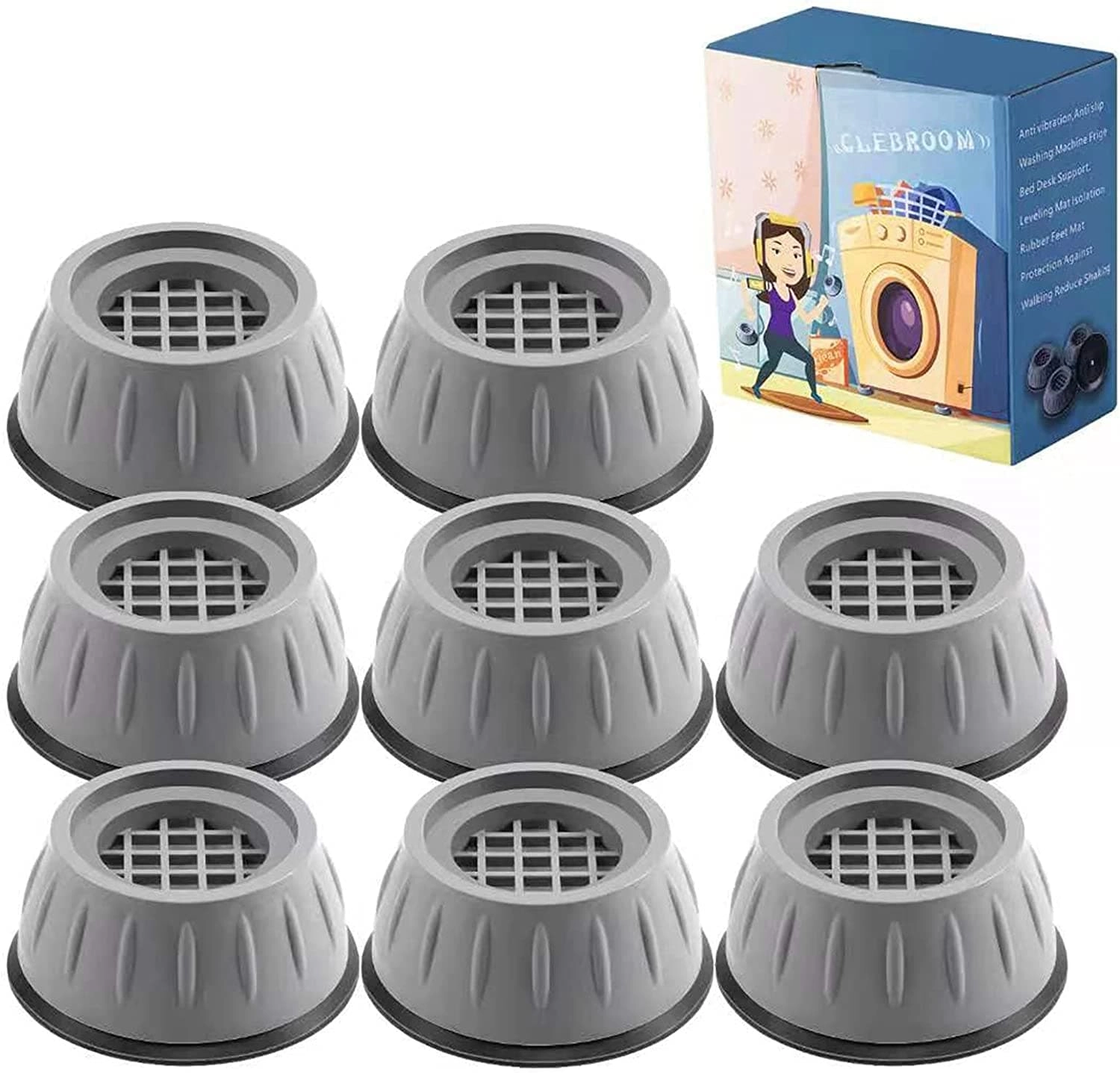 Nucucina Anti Vibration Pads - 8 Pcs Washing Machine