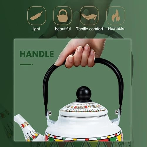 Enameled Teakettle - 2.5 Liter