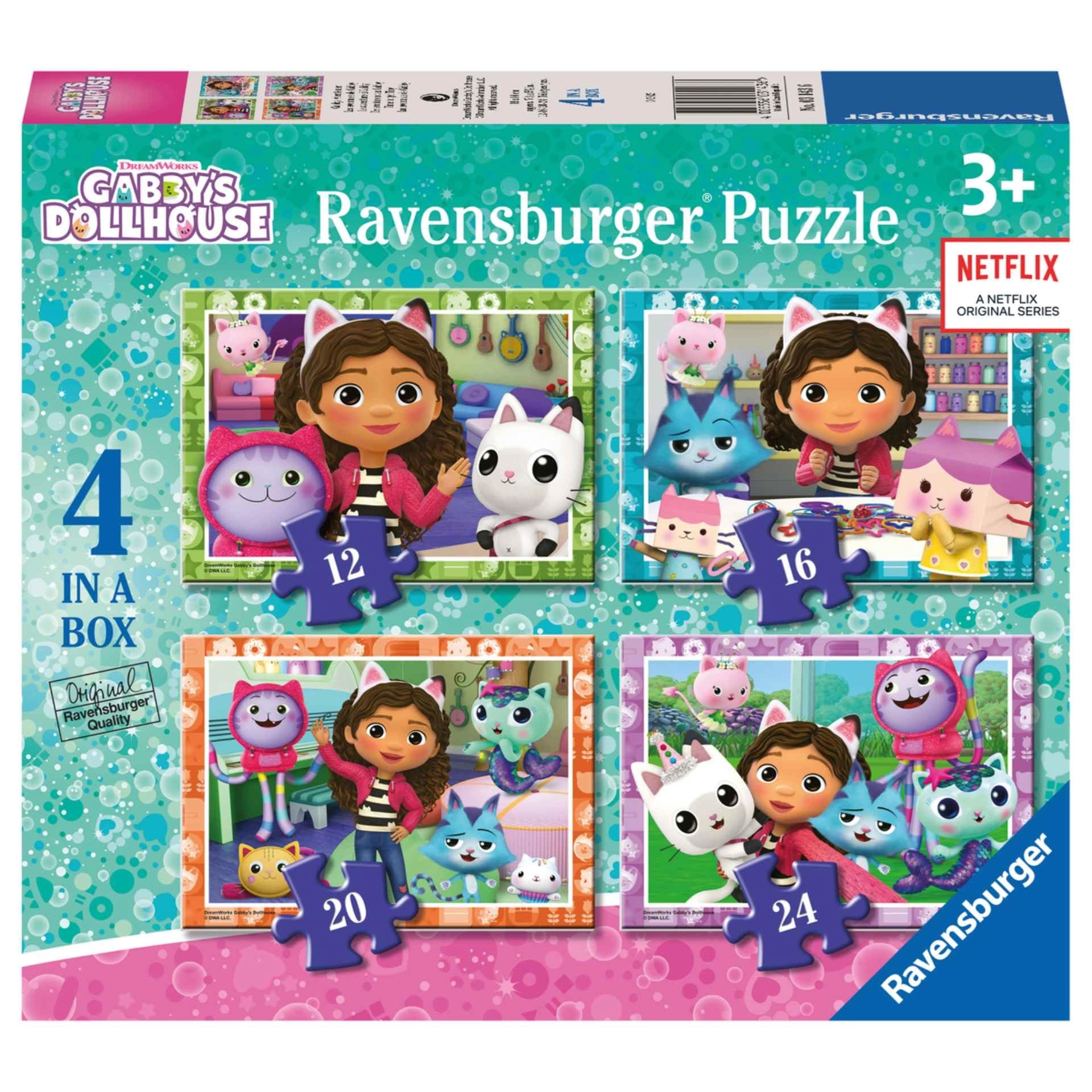 Ravensburger Gabby’s Dollhouse 4 in a Box Puzzle (3143) - 72 pcs