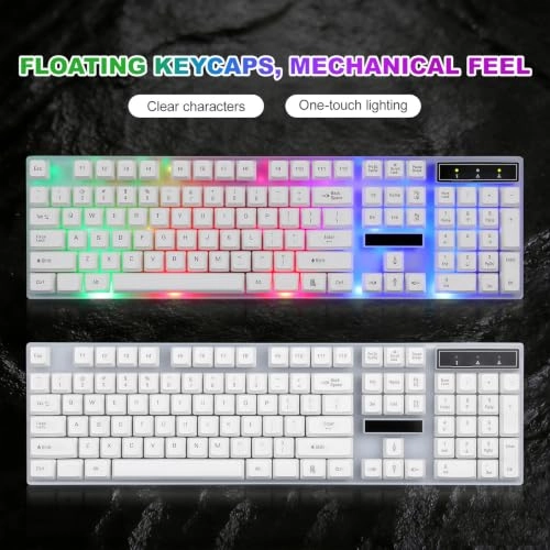 Keyboard - Wired + Gaming Corded Mouse