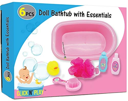 Baby Doll Bathtub - Multicolor 6pcs Ages 3+