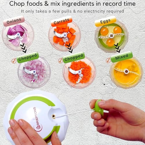 QuickPull Food Chopper - 4-Cup 3 blades