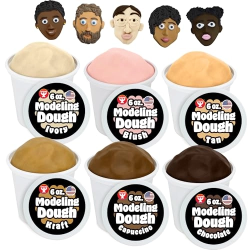 Hygloss Play Modeling Dough - 170g 6pcs.