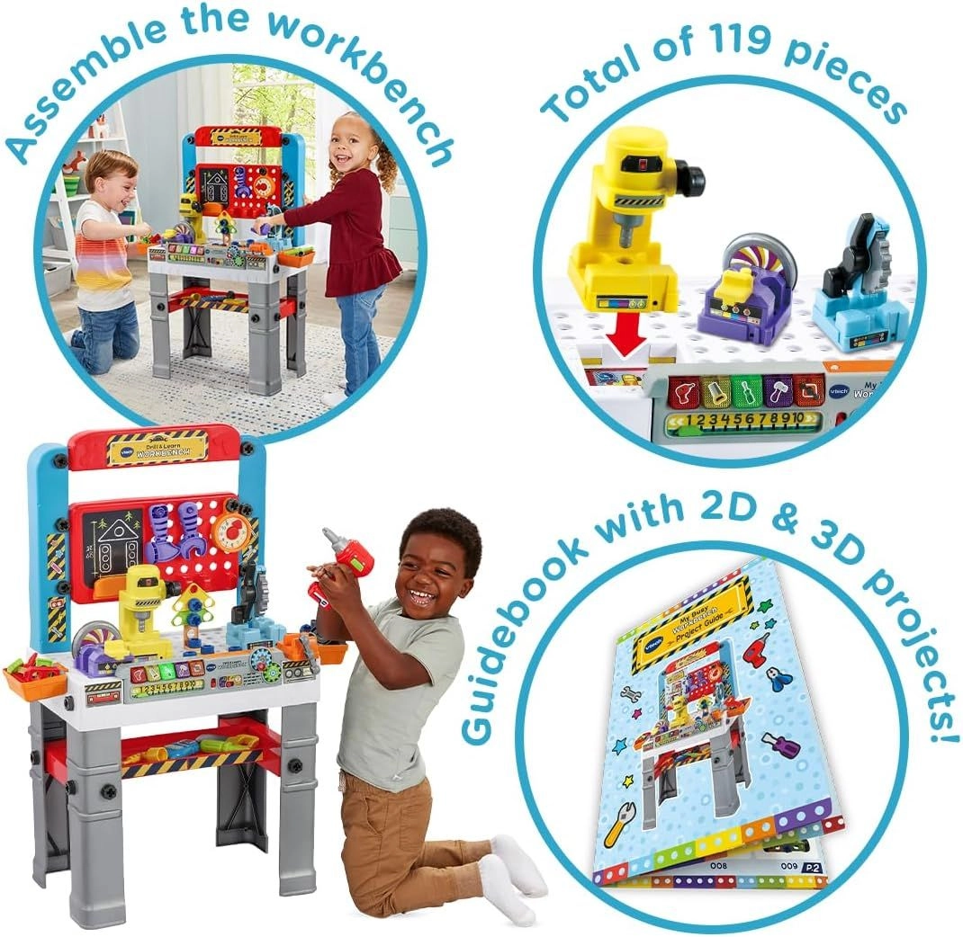 Vtech My Busy Workbench - 3-6 Years 119 pieces