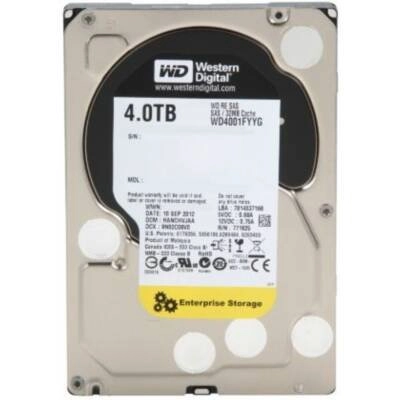 Western Digital RE 3.5" 7200rpm 32MB SAS 6Gb/s (WD4001FYYG) - 4TB