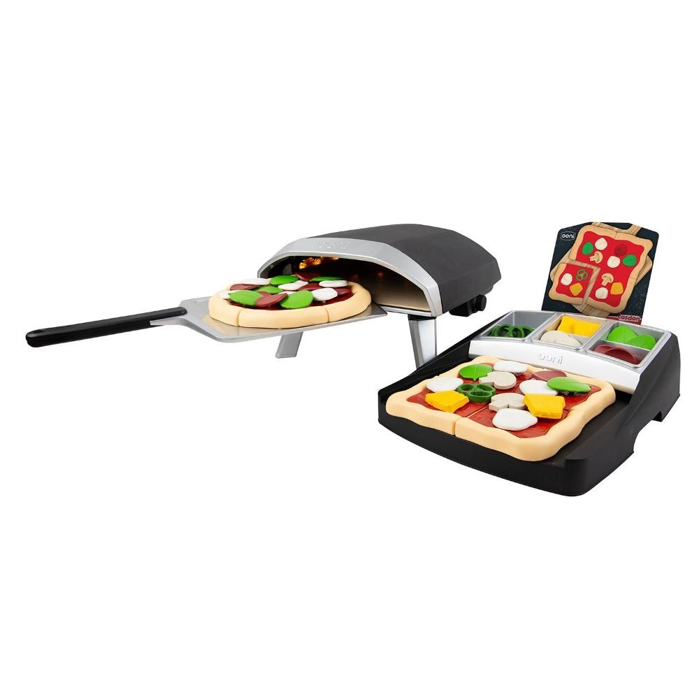 Casdon Ooni Pizza Oven & Topping Station - flame-effect light 2 pizza peels 10 pizza bases (WB-79250)