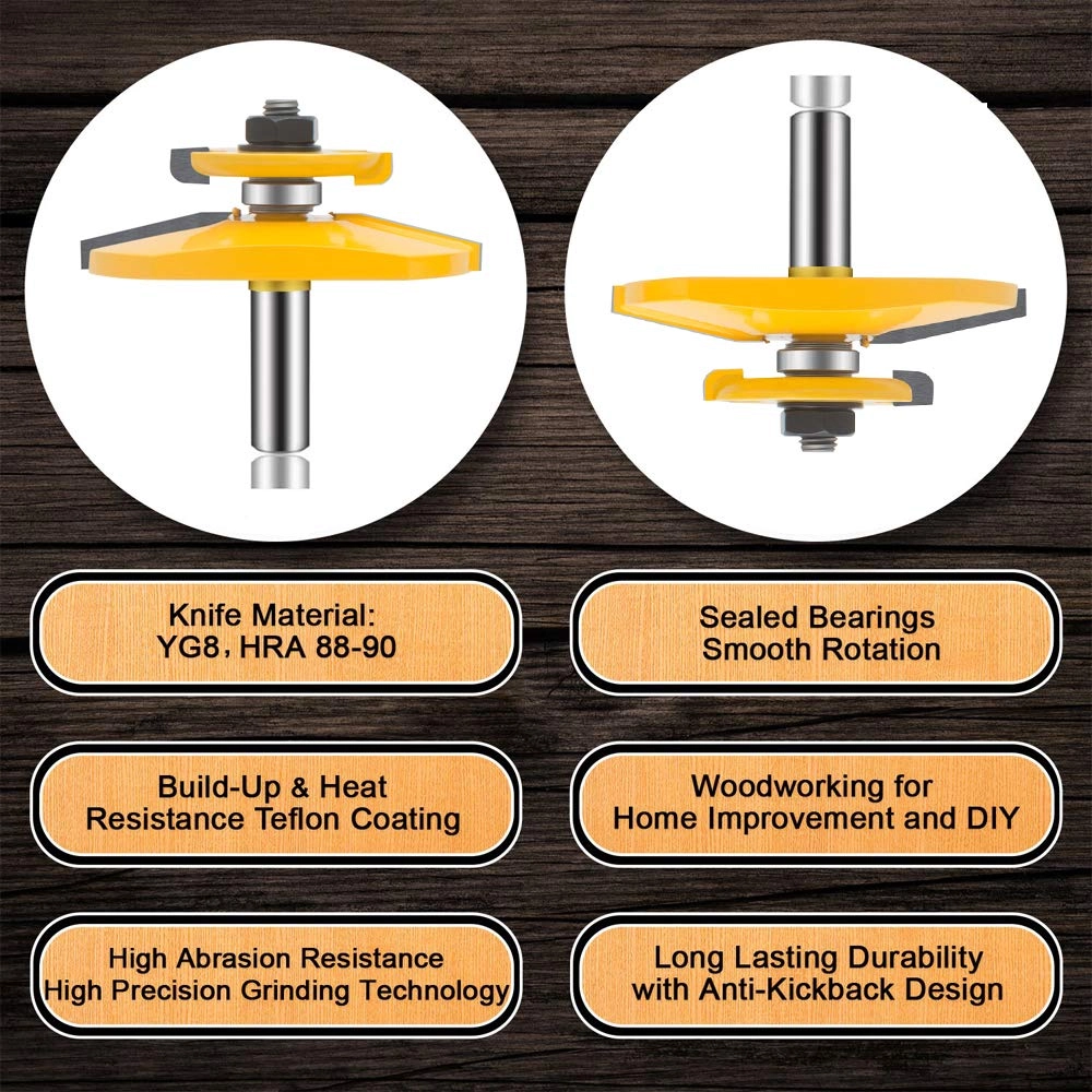 Router Bit Set - 1/2-Inch 3 PCS