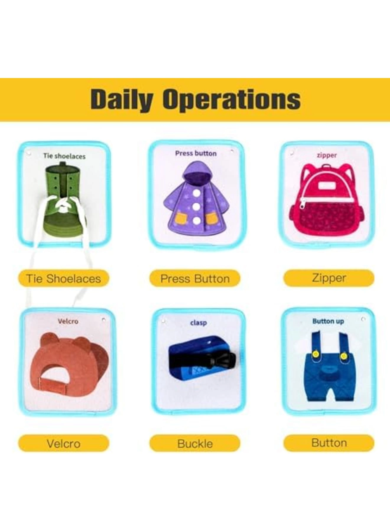 Montessori Busy Book - 1-3 years