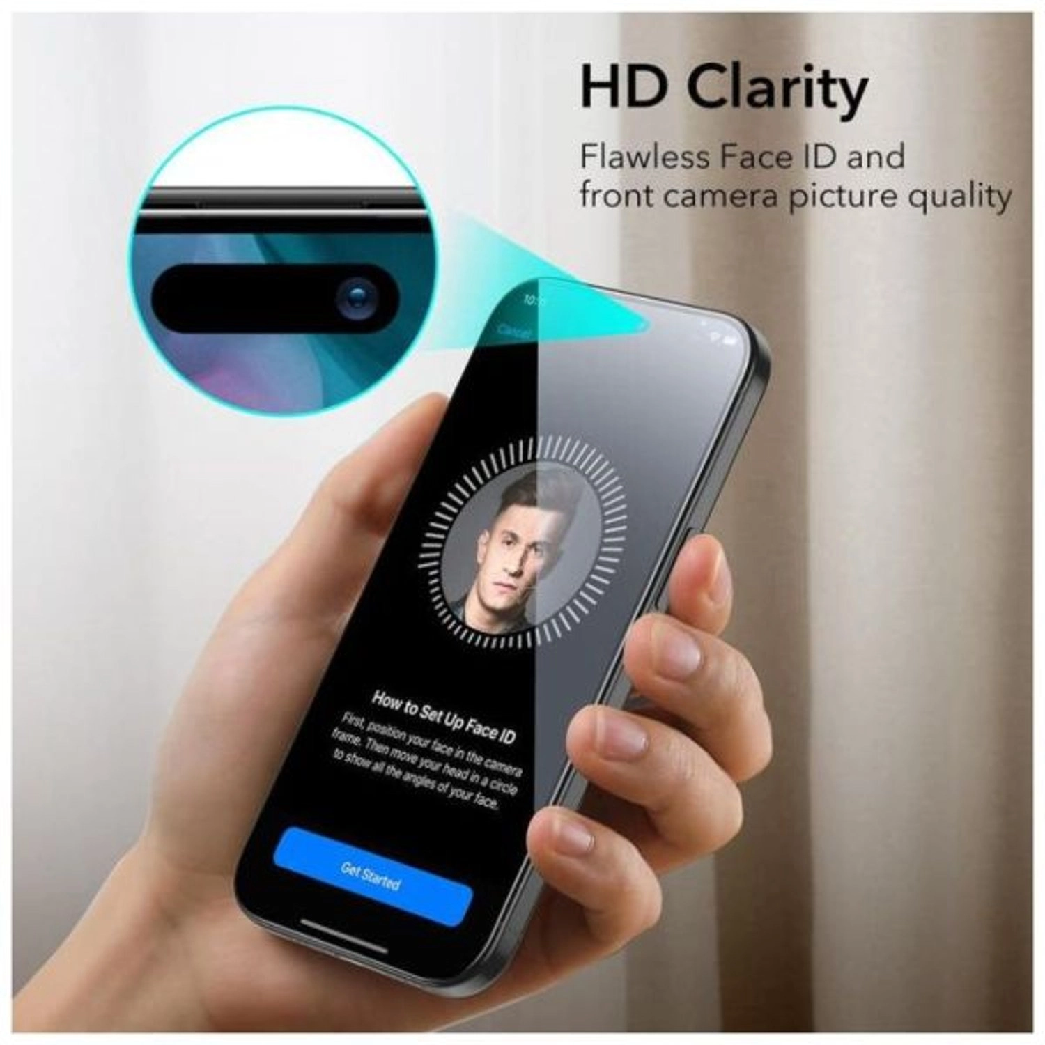 Clear Tempered Glass Screen Protector for iPhone 15 Plus