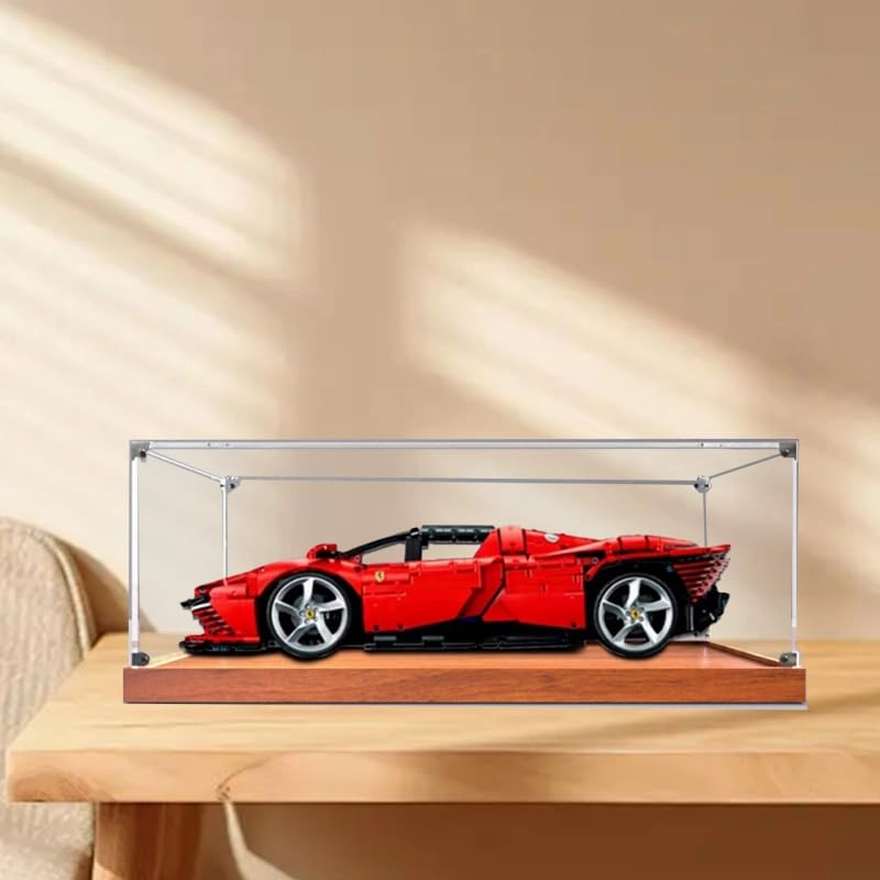 Lego Technic Clear Acrylic Display Case (42143) - Applicable for Ferrari Daytona SP3 62x30x20cm