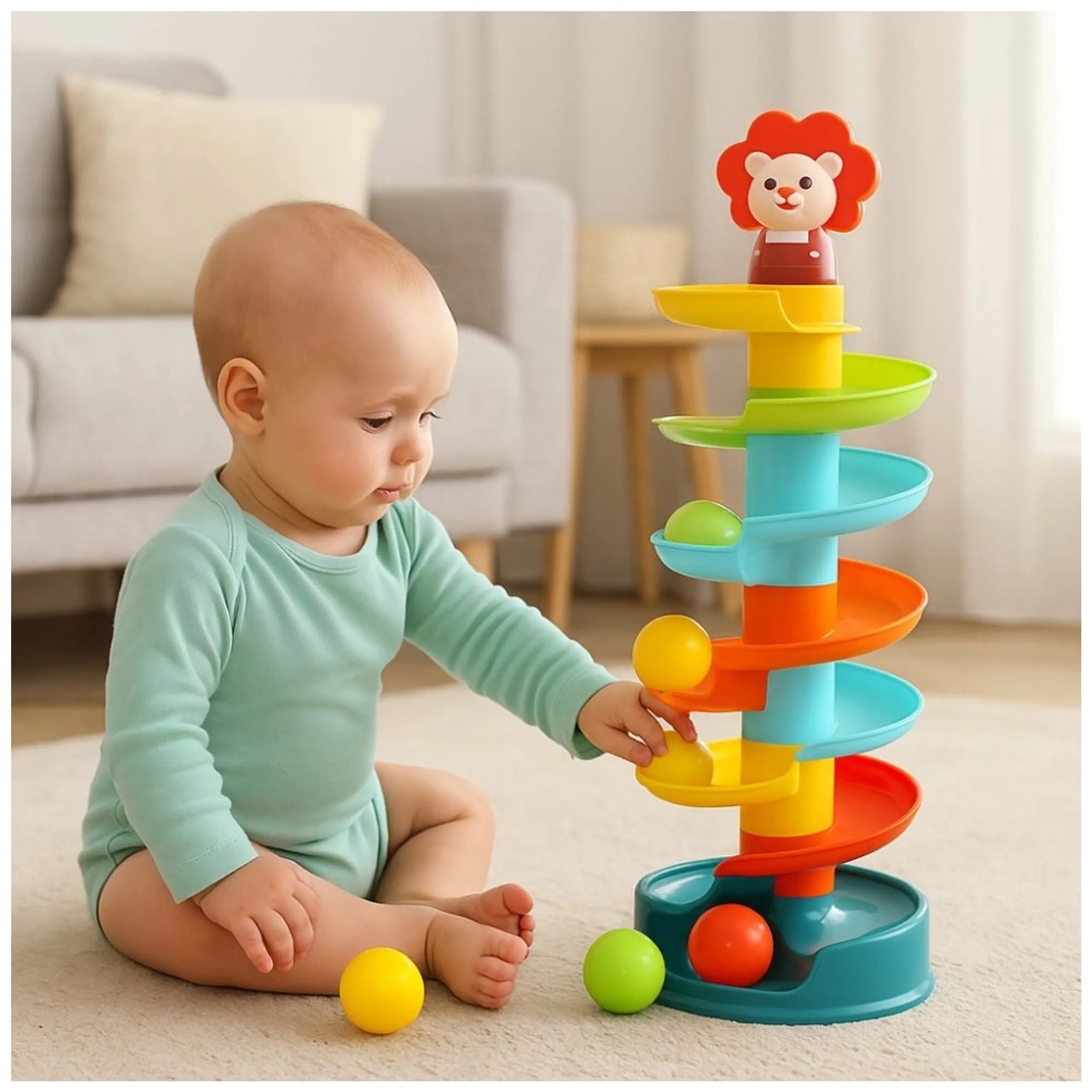Baby Ball Drop Tower - Suitable for 2 years & above