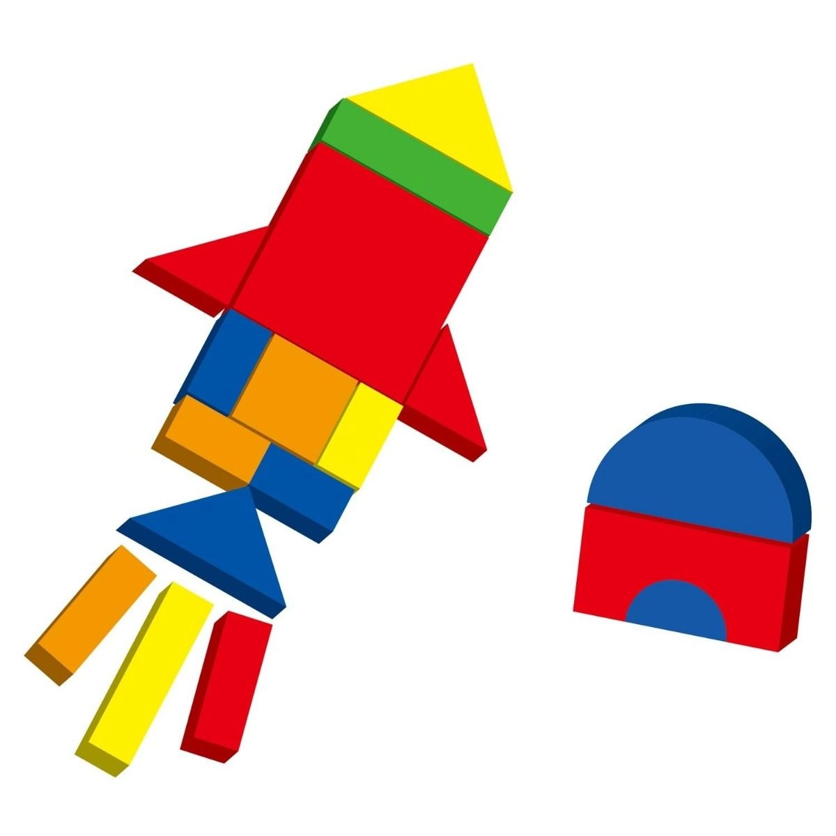 Magnetic Blocks Puzzle - 42 pcs