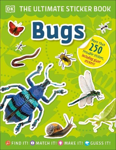 Dorling Kindersley Ltd Bugs Sticker Book Reusable 250 pcs