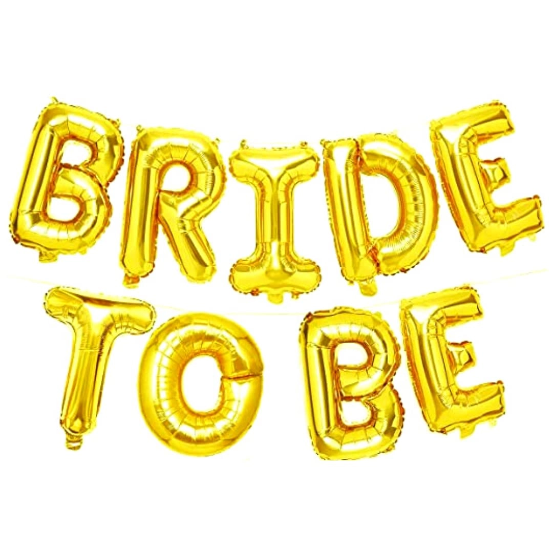 Propsicle, Propsicle.in, B-52, JK Plaza, Old Palam Road,Dwarka 110075, Contact Number: 8595957749 Bride To Be Letter Balloon - Pack of 9 Party Decoration