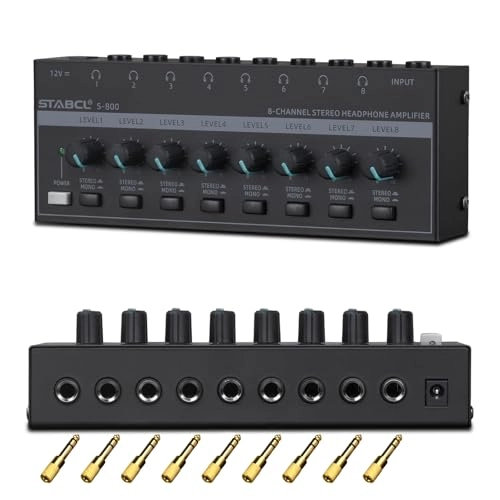 S-800 - 8 Channel Stereo Headphone Amplifier