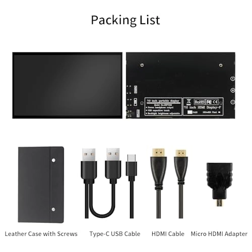 7 Inch Mini Monitor - 7 inch leather 7 Inches 1024x600 pixels