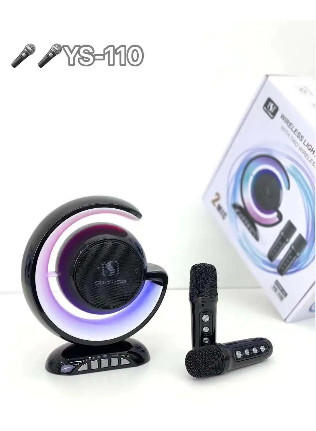 Wireless Lightshow Speaker + Wireless Microphone