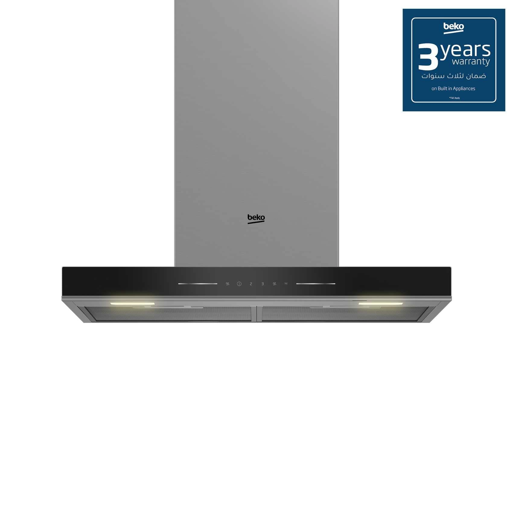 BHCB66741BBHS - 60cm T-Shape Black Glass