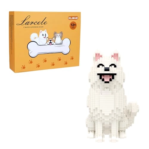 Larcele Micro Building Blocks Set - Samoyed Dog 991pcs