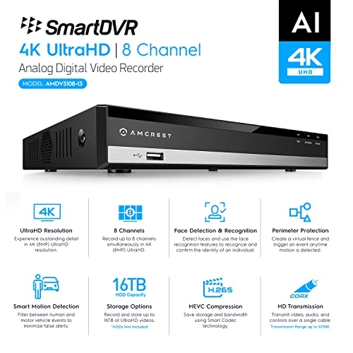 AMDV5108-AI - 16 TB 8-Channel
